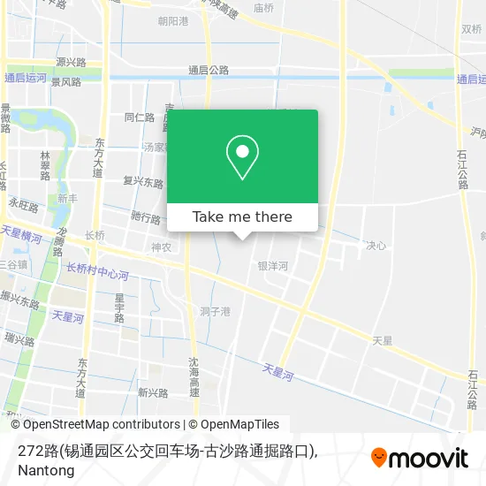 272路(锡通园区公交回车场-古沙路通掘路口) map