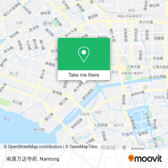 南通万达华府 map