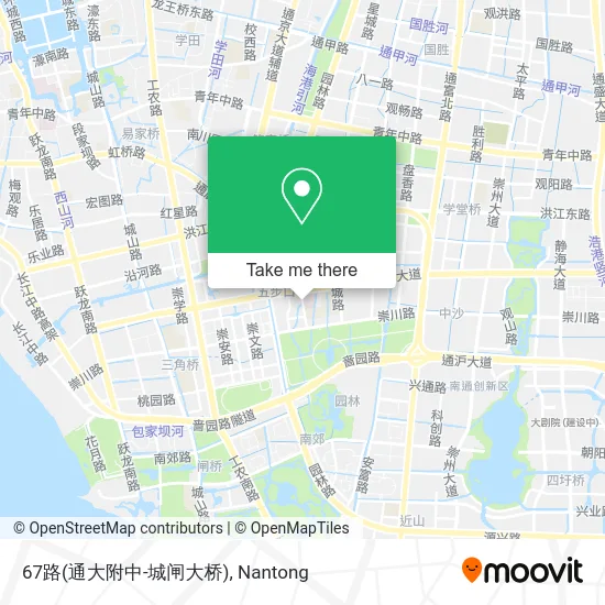 67路(通大附中-城闸大桥) map