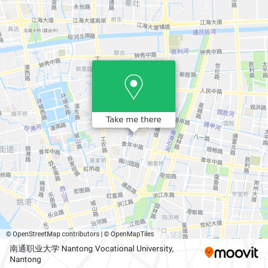 南通职业大学  Nantong Vocational University map