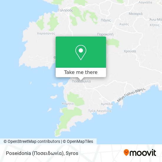 Poseidonia (Ποσειδωνία) map