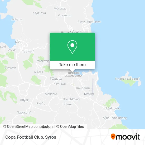 Copa Football Club map