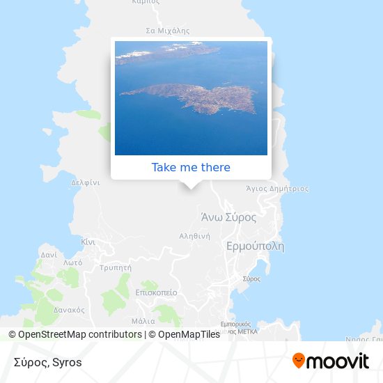 Σύρος map