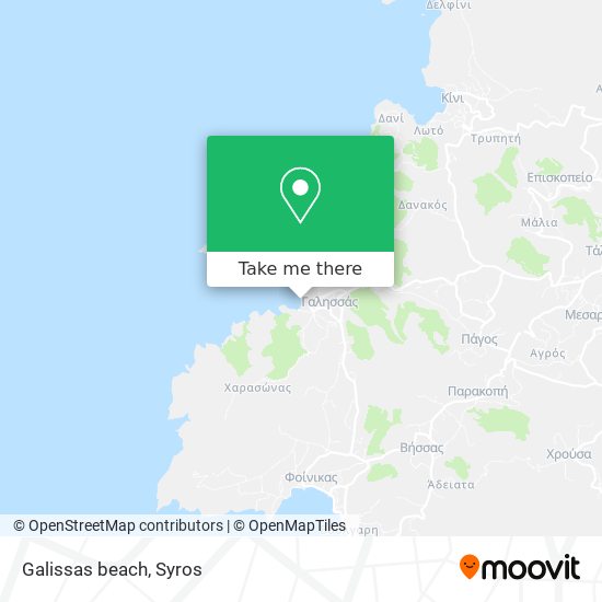 Galissas beach map