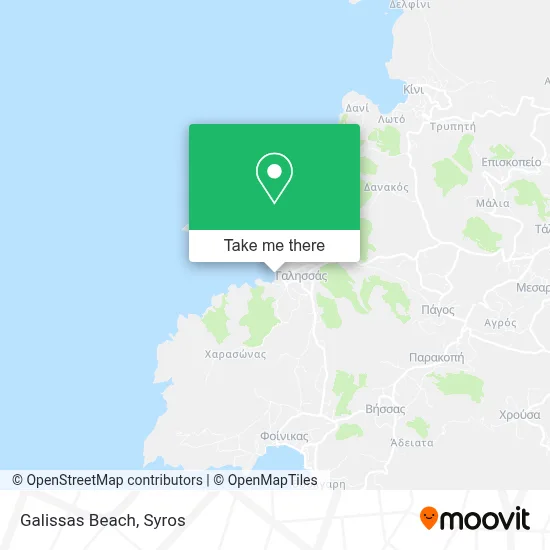 Galissas Beach map