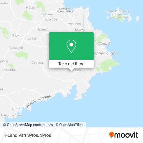 I-Land Vari Syros map