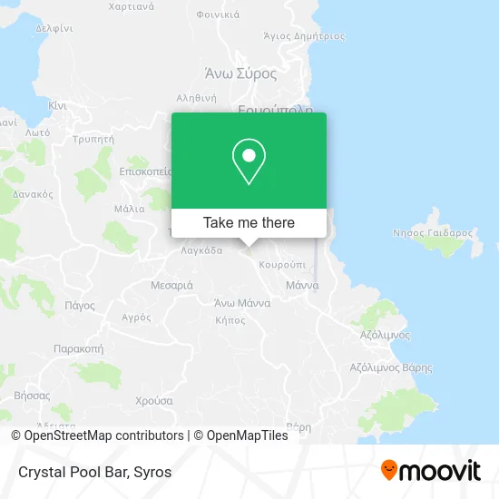 Crystal Pool Bar map