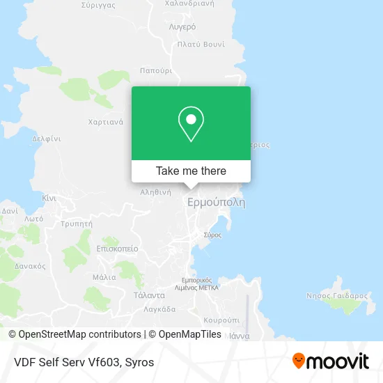 VDF Self Serv Vf603 map