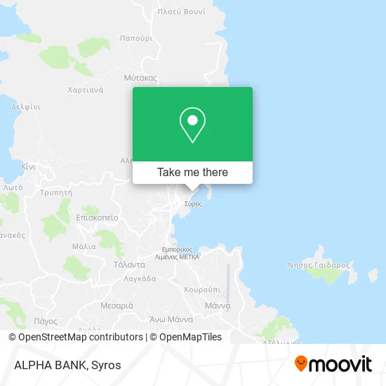 ALPHA BANK map