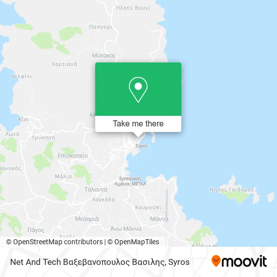 Net And Tech Βαξεβανοπουλος Βασιλης map