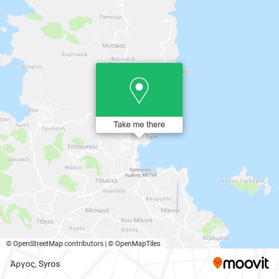 Άργος map