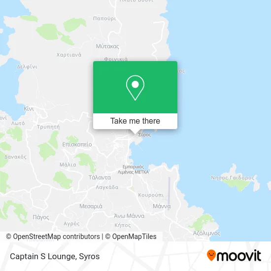 Captain S Lounge map