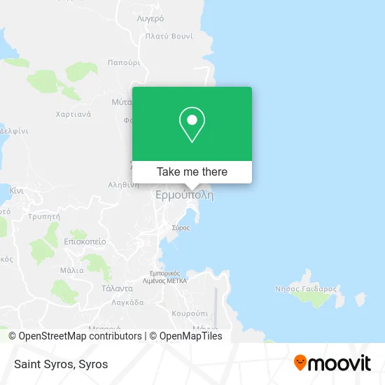 Saint Syros map