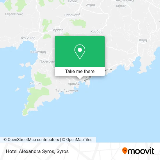 Hotel Alexandra Syros map