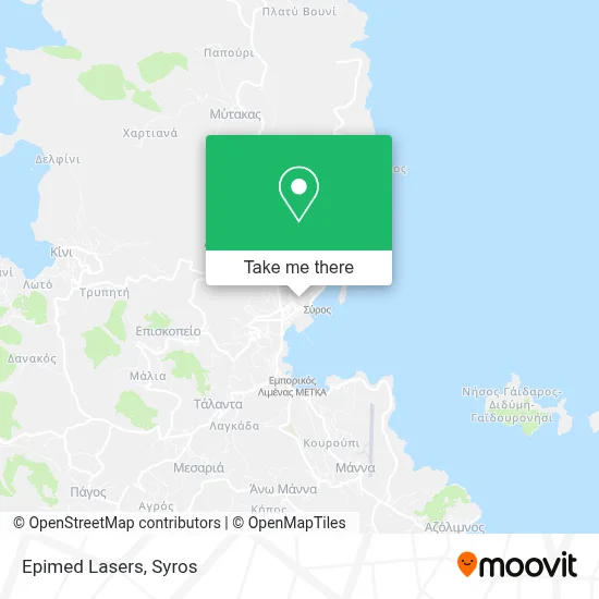 Epimed Lasers map