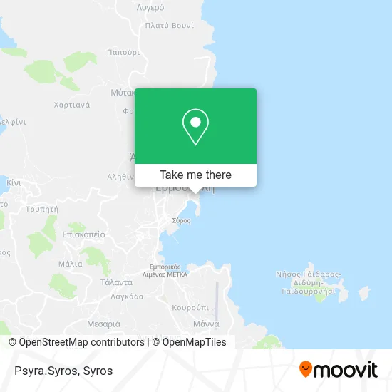 Psyra.Syros map
