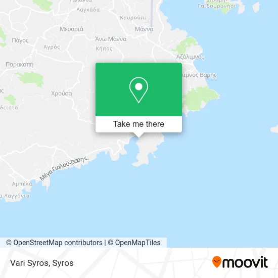Vari Syros map