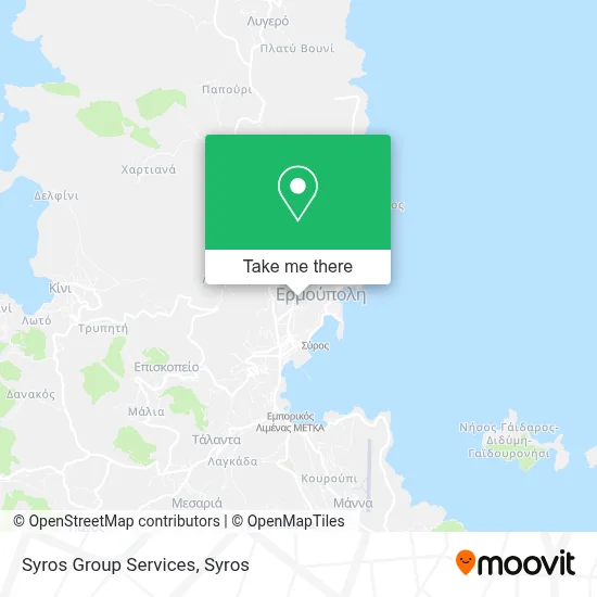 Syros Group Services map