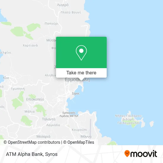 ATM Alpha Bank map