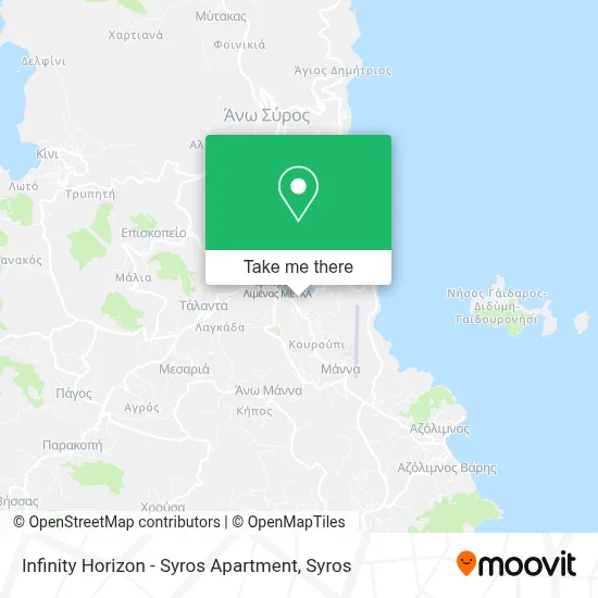Infinity Horizon  - Syros Apartment map