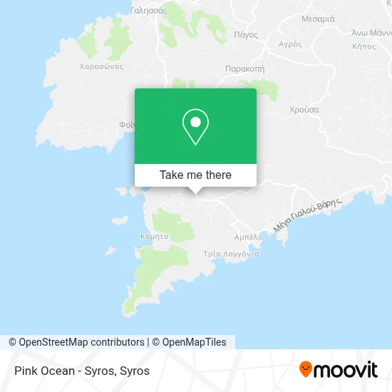 Pink Ocean - Syros map