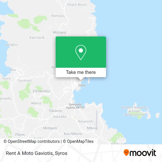 Rent A Moto Gaviotis map