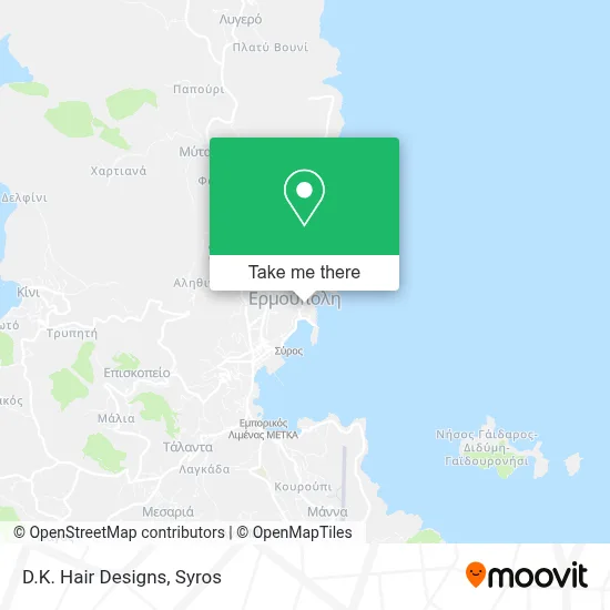 D.K. Hair Designs map