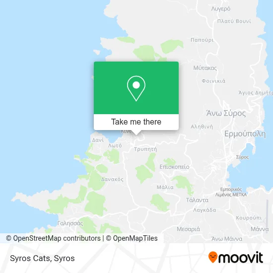 Syros Cats map