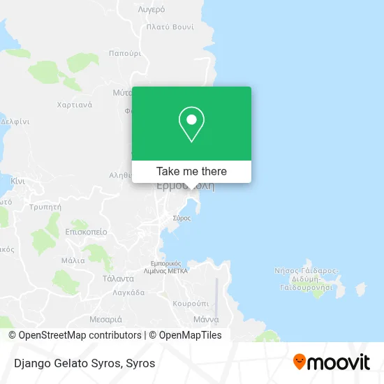 Django Gelato Syros map