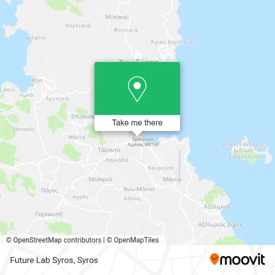 Future Lab Syros map
