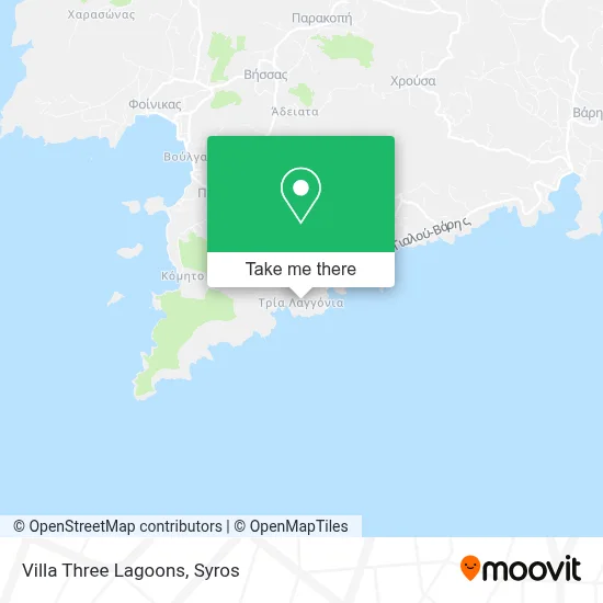 Villa Three Lagoons map