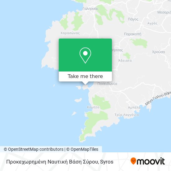 Προκεχωρημένη Ναυτική Βάση Σύρου map