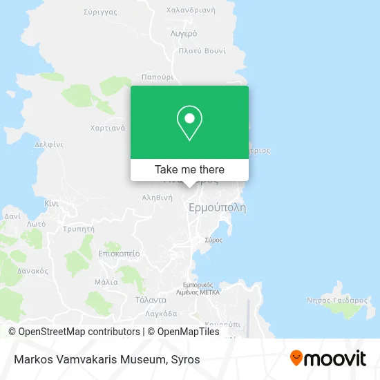 Markos Vamvakaris Museum map