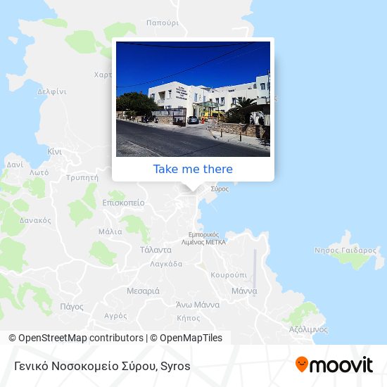 Γενικό Νοσοκομείο Σύρου map