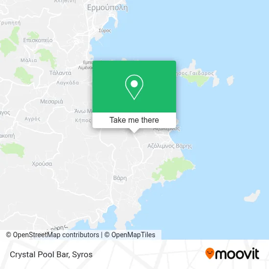 Crystal Pool Bar map