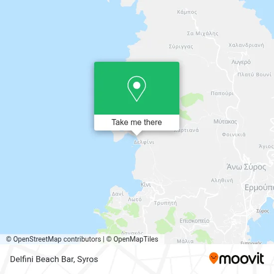 Delfini Beach Bar map