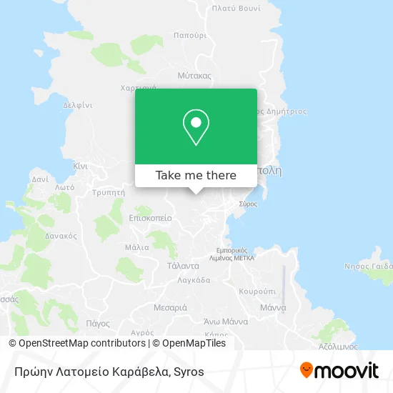 Πρώην Λατομείο Καράβελα map