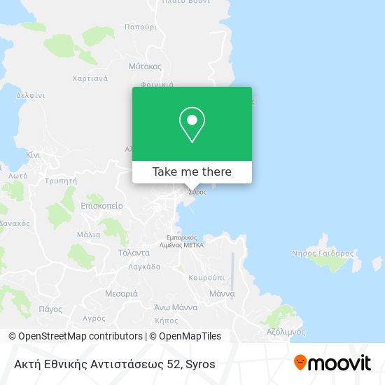 Ακτή Εθνικής Αντιστάσεως 52 map