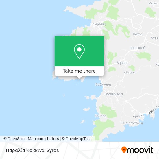 Παραλία Κόκκινα map