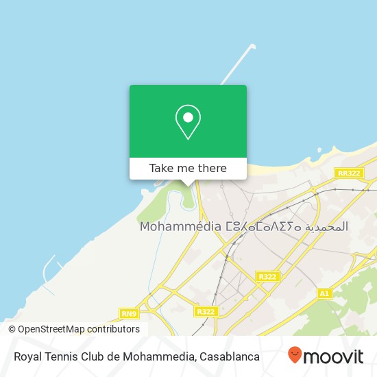 Royal Tennis Club de Mohammedia map