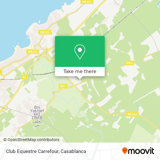 Club Equestre Carrefour map