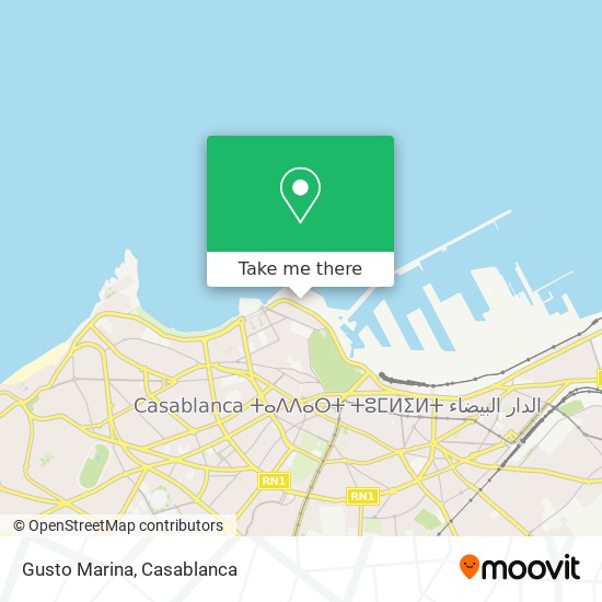 Gusto Marina map