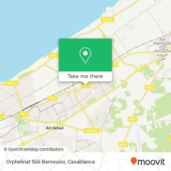 Orphelinat Sidi Bernoussi map