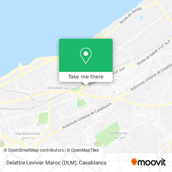 Delattre Levivier Maroc (DLM) map
