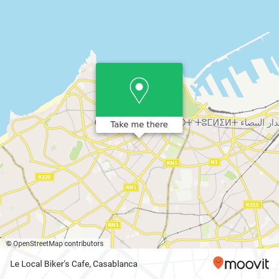 Le Local Biker's Cafe map
