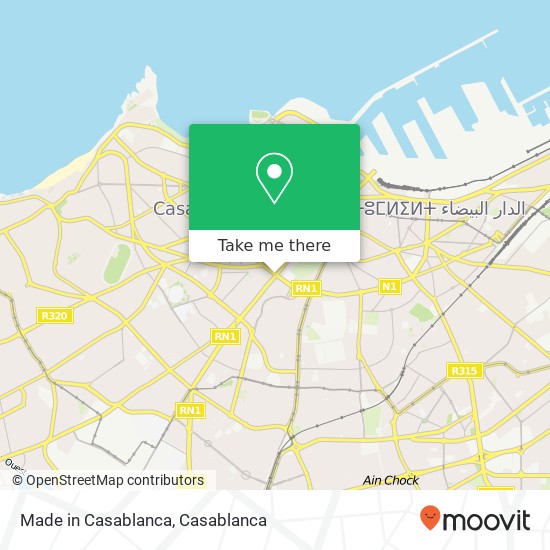 Made in Casablanca map