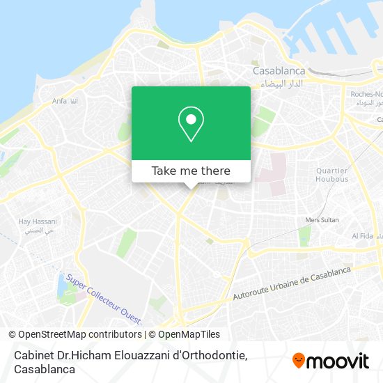 Cabinet Dr.Hicham Elouazzani d'Orthodontie map