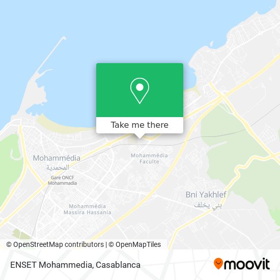 ENSET Mohammedia map