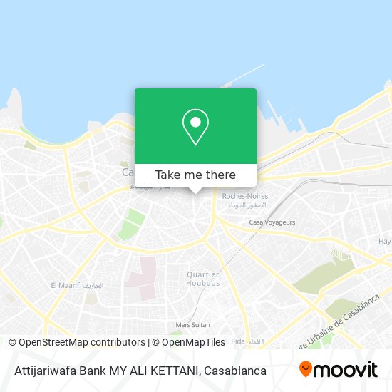 Attijariwafa Bank MY ALI KETTANI map