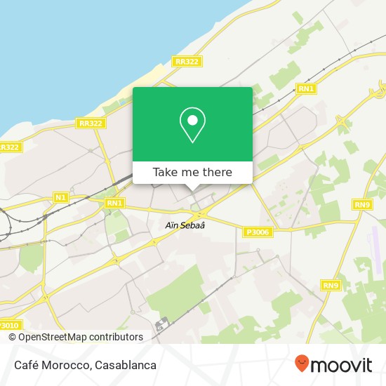 Café Morocco map